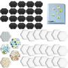DIY Refrigerator Magnet Kit Acrylic Self-Adhesive Rectangular Transparent Magnetic Set for Fridge Crafts Home Decor Photo Display