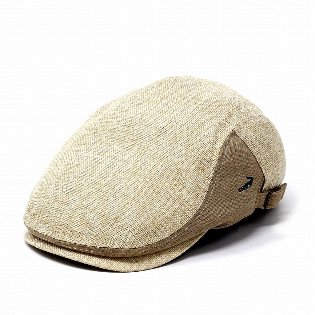 Crocodile Hunting Twisted Weave Perfect for Made In Size L Beige Cap, Mesh, Yukata, Father's Day, Japan, Spring/Summer, (Approx. 58cm),