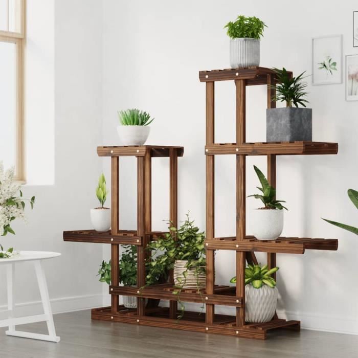 VidaXL Flower Stand 95x25x96 Cm Solid Fir Wood 362861