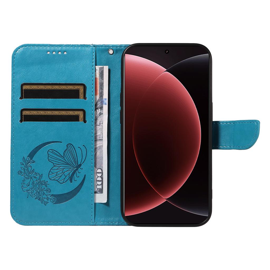 Dla Xiaomi 15 Ultra Etui Wzór Motyla Skóra PU Folio Klapka Pokrowiec na Telefon