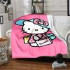 1 Stück Hello Kitty Sanrio Decke Leichte Flanelldecke für Sofa Bett Reise Camping Wohnzimmer Büro Couch Sessel