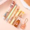 New Durable High Quality Portable Multi-functional 7-in-1 Stationery Set Butter Bear Kit Ballpoint Pen Portable Gel Pen Gift