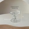 European Retro Roman Column Glass Candlestick - High-End Luxury Scented Candle Holder with Elevated Base
