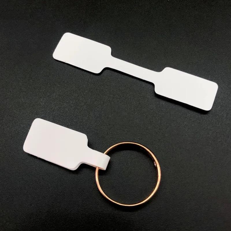100pcs Blank Paper Price Tags Stickers Jewelry Brand Labels Ring Necklace Display Card Packaging Self-Sticker Hangtag Wholesale