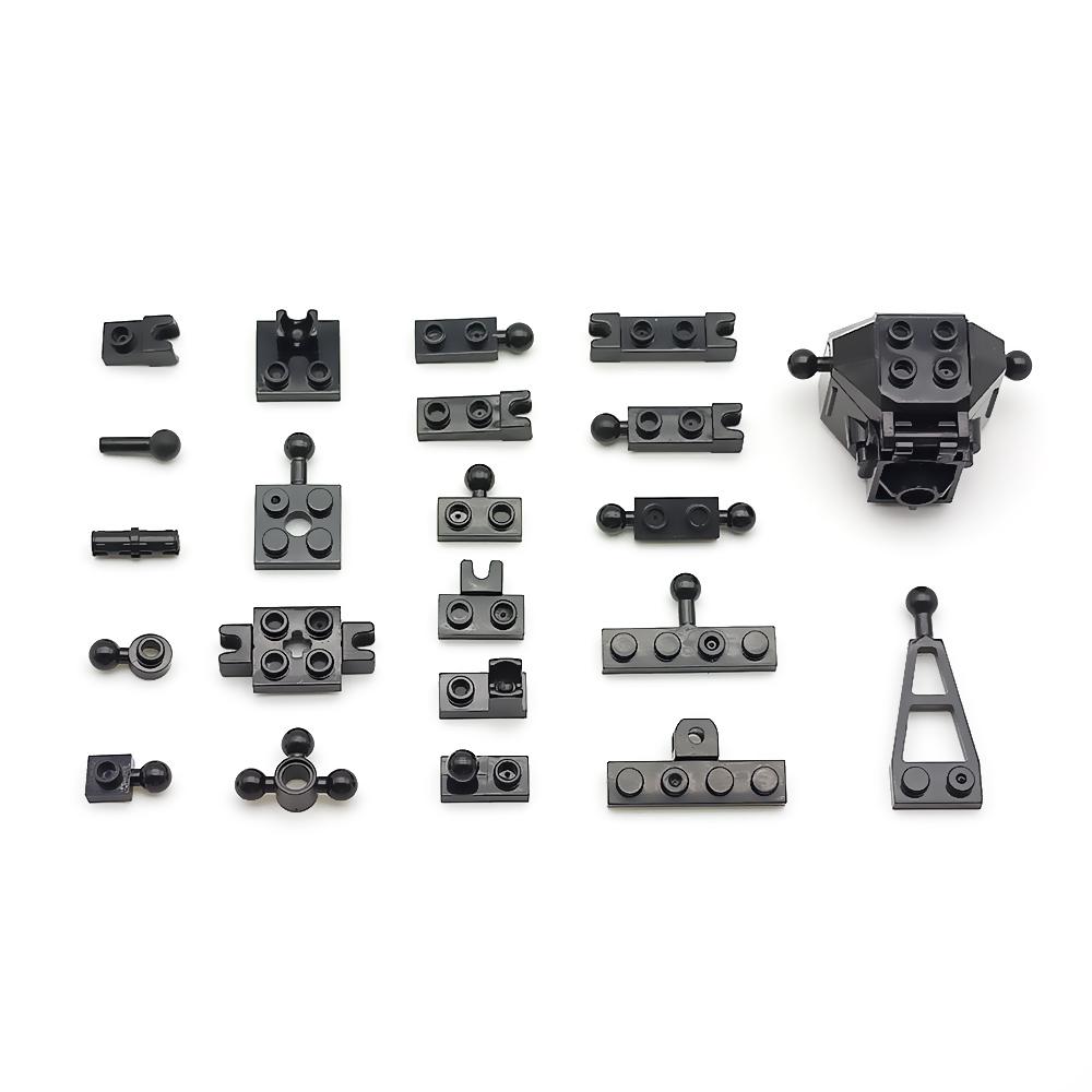 Kreativní MOC Stavebnicové Příslušenství Spojovací Kloubové Kuličkové Částice, Díly Rámů Mecha pro DIY, Kompatibilní s Známými Značkami