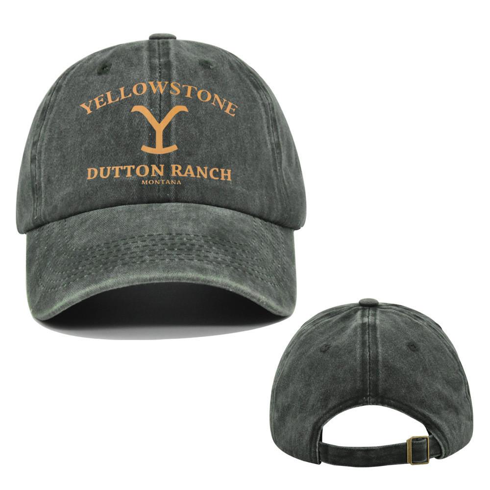 Stone Yellow Letter Embroidery Baseball Cap Sun Protection Breathable Gift Hat