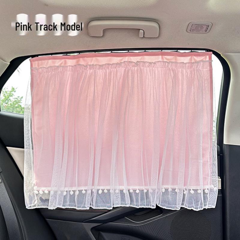 Baby Car Sunshade: Cute Lace Side Window Curtain for Sun Protection & Privacy