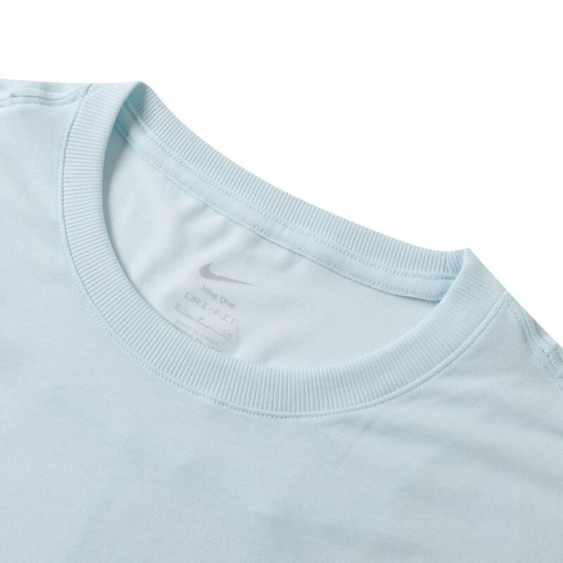 Nike Comfortable Breathable Casual Dopamine Short Sleeve Drop Shoulder T-Shirt Women T-Shirt Glacier-Blue FN2815474