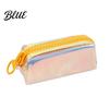 Colorful Holographic Pen Bag Iridescent Pencil Case Transparent Stationery with Wide Case U-Shaped