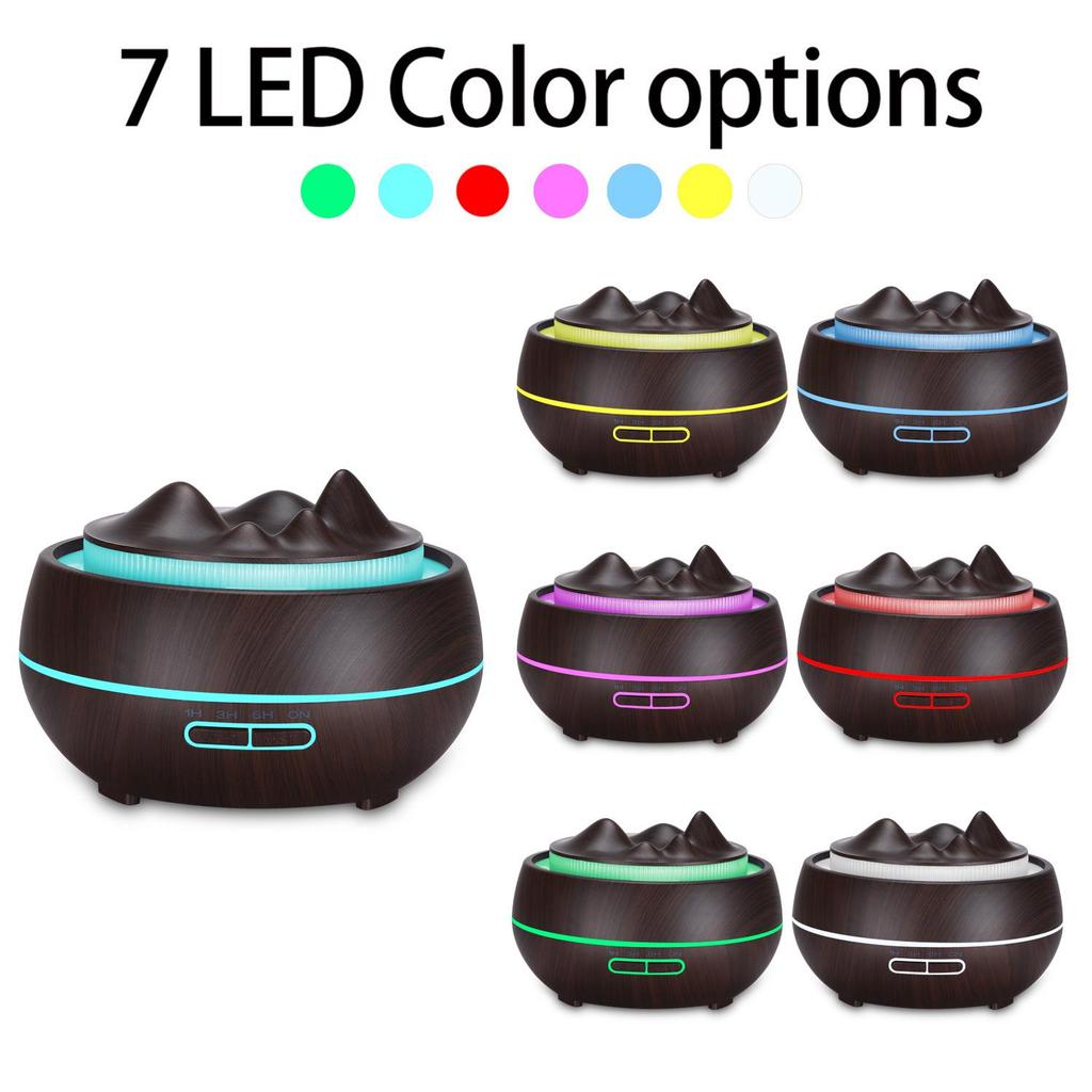 Creative Wood Grain Aroma Diffuser and Humidifier for Home Air Purification