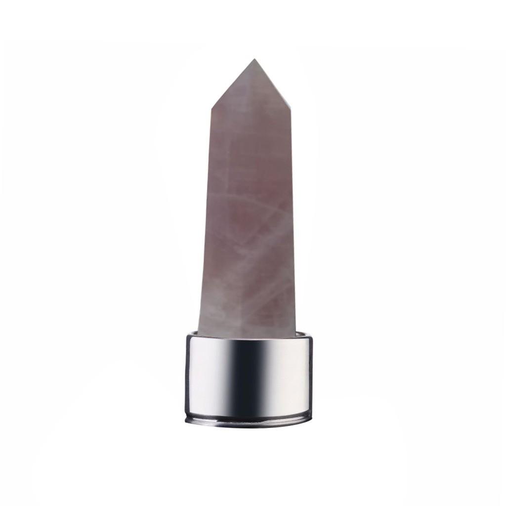 Natural Crystal Point   Wand  Quartz Crystal Water Bottle