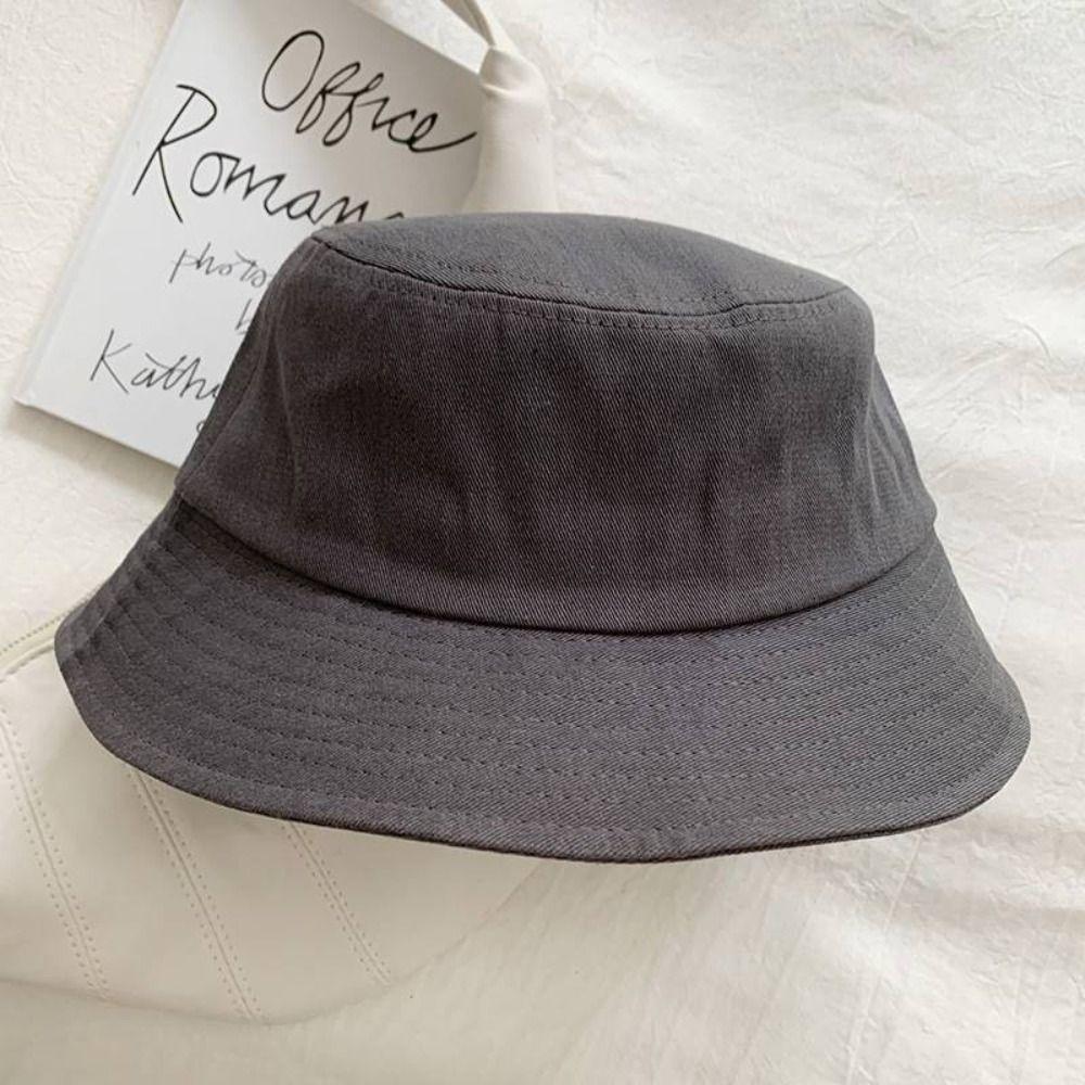 UPF 50+ Candy Color Fishmen Hat Colorful Wide Brim Sun Hat Solid Color Bucket Hat  Unisex
