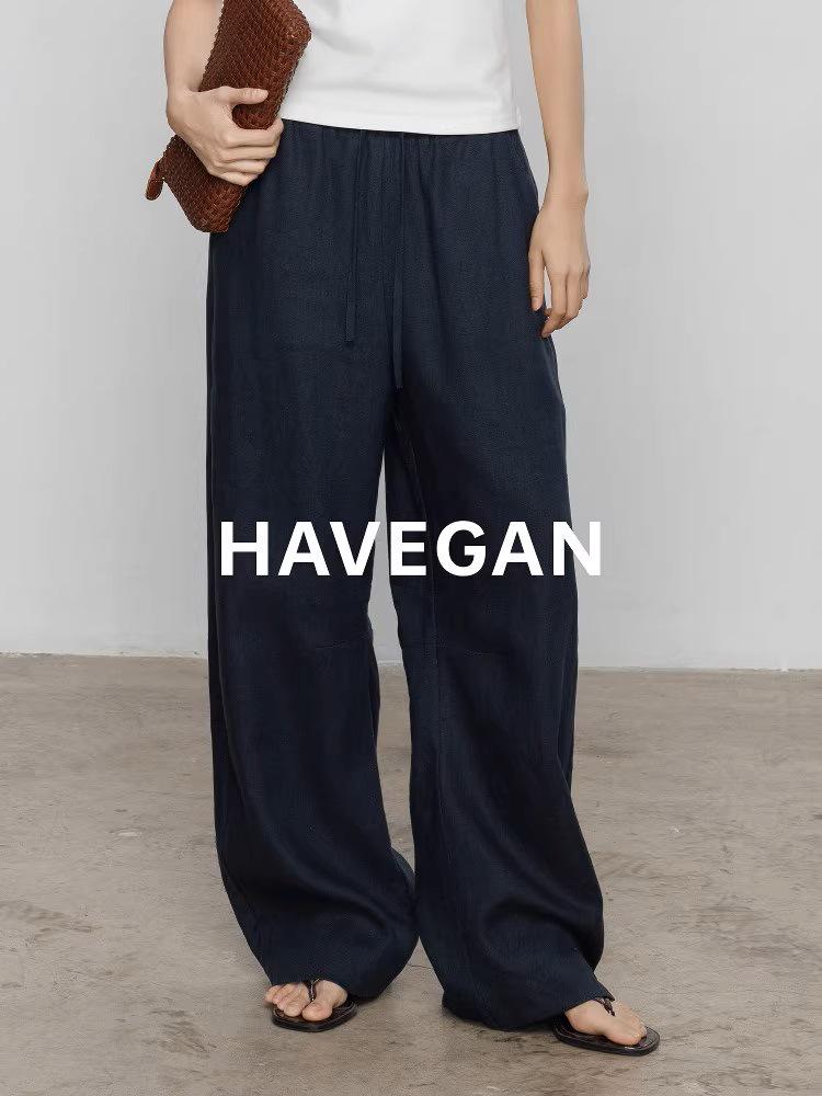 

Yu Jian Women s 100% Linen Wide-Leg Casual Pants - Summer 2025 Collection Small темно-синий