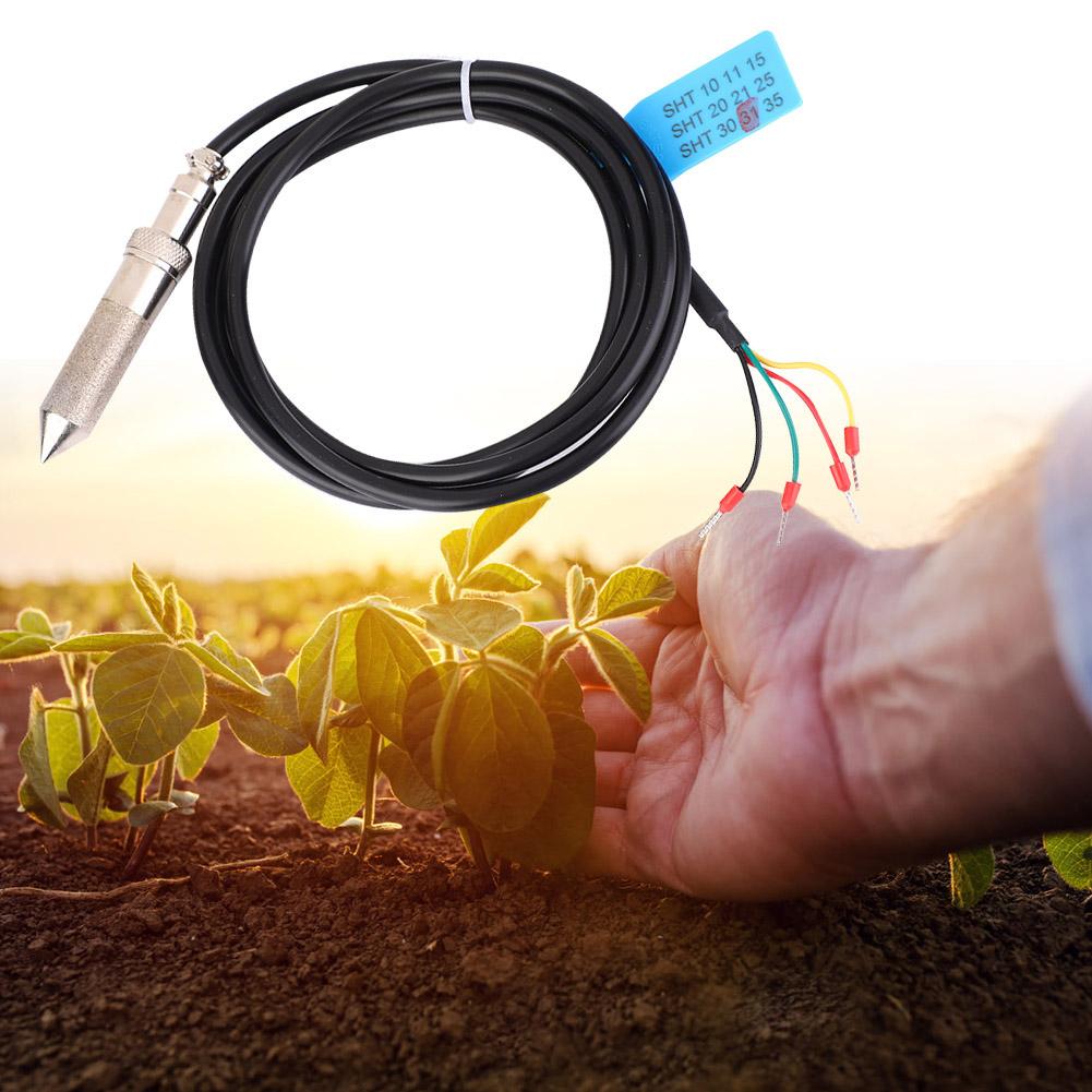 Digital Soil Moisture Sensor Meter Digital Low Consumption Soil Measuring Tool(FS200 SHT31)