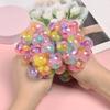 1PC Creative  Decompression And Ventilation Grape Ball Toys Tricolor Colorful Beads Grape Ball Pinch Le Toy Kids Fidget Toys