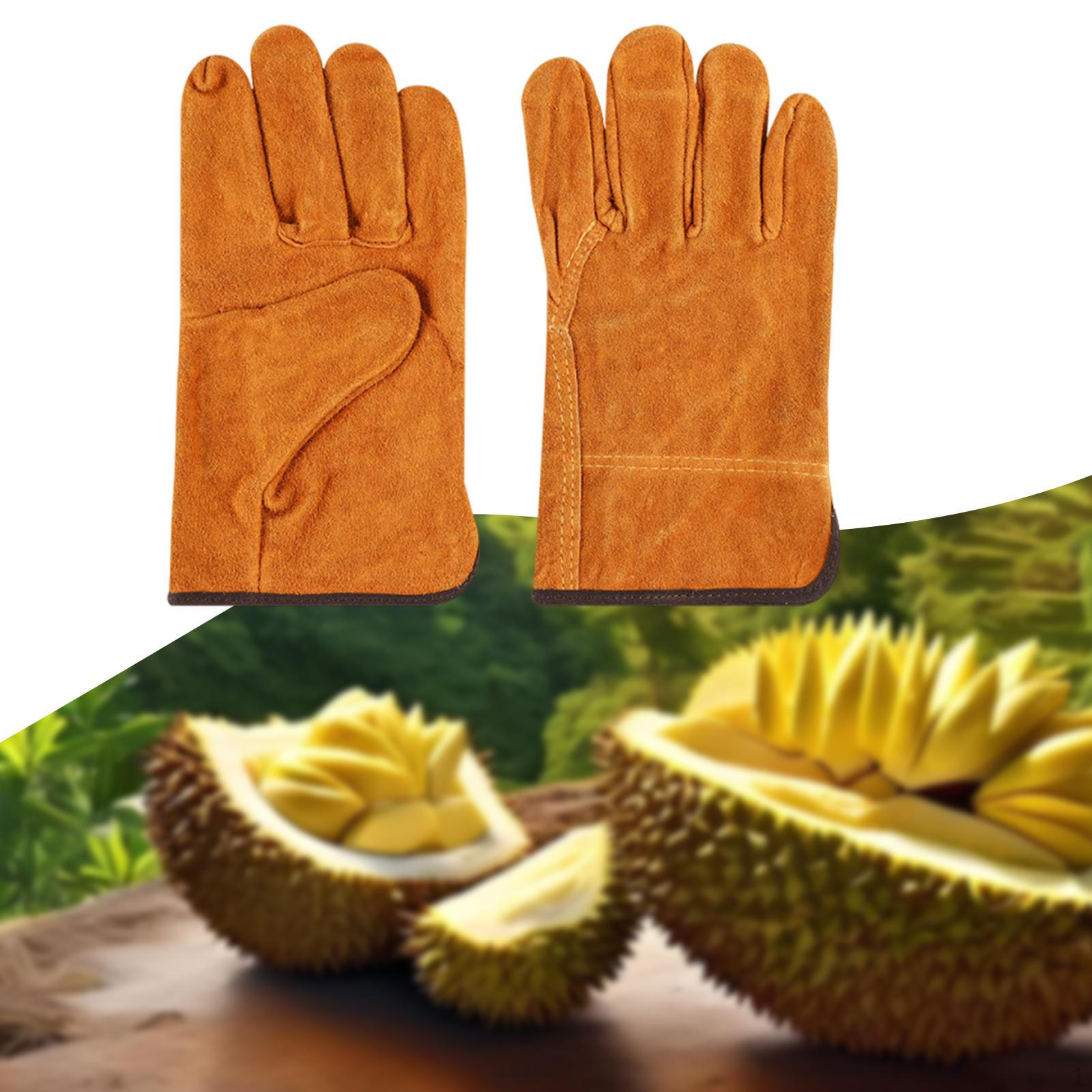 

Work Gloves Gardening Hand Protection Palm Protector for Farmhouse Yard Repairing Yellow