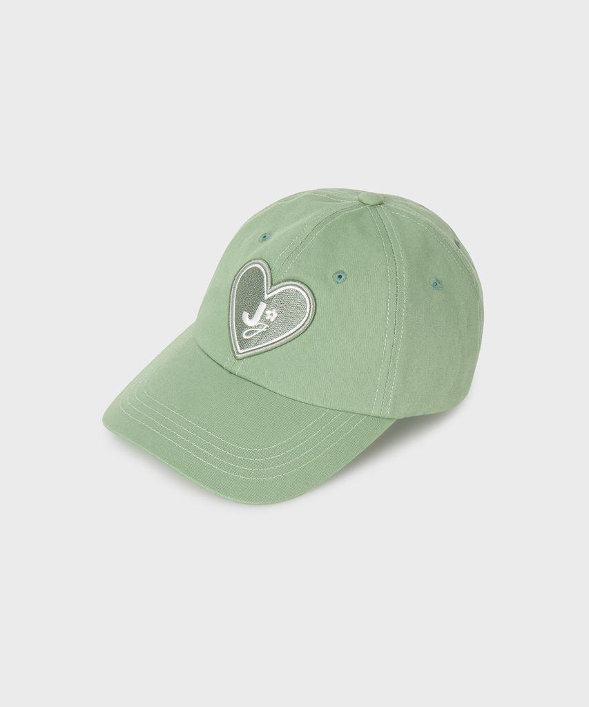 JUNEJUNE SPACE Vol12 Heart. Logo Cap_Light Green (Vol12 Heart Logo Cap_Light Green)