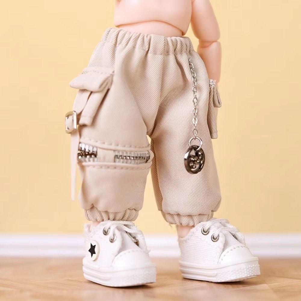 With Pockets OB11 Trousers Chain Overalls Obitsu 11 Clothes Doll Cargo Pants 1/12 Bjd Gsc