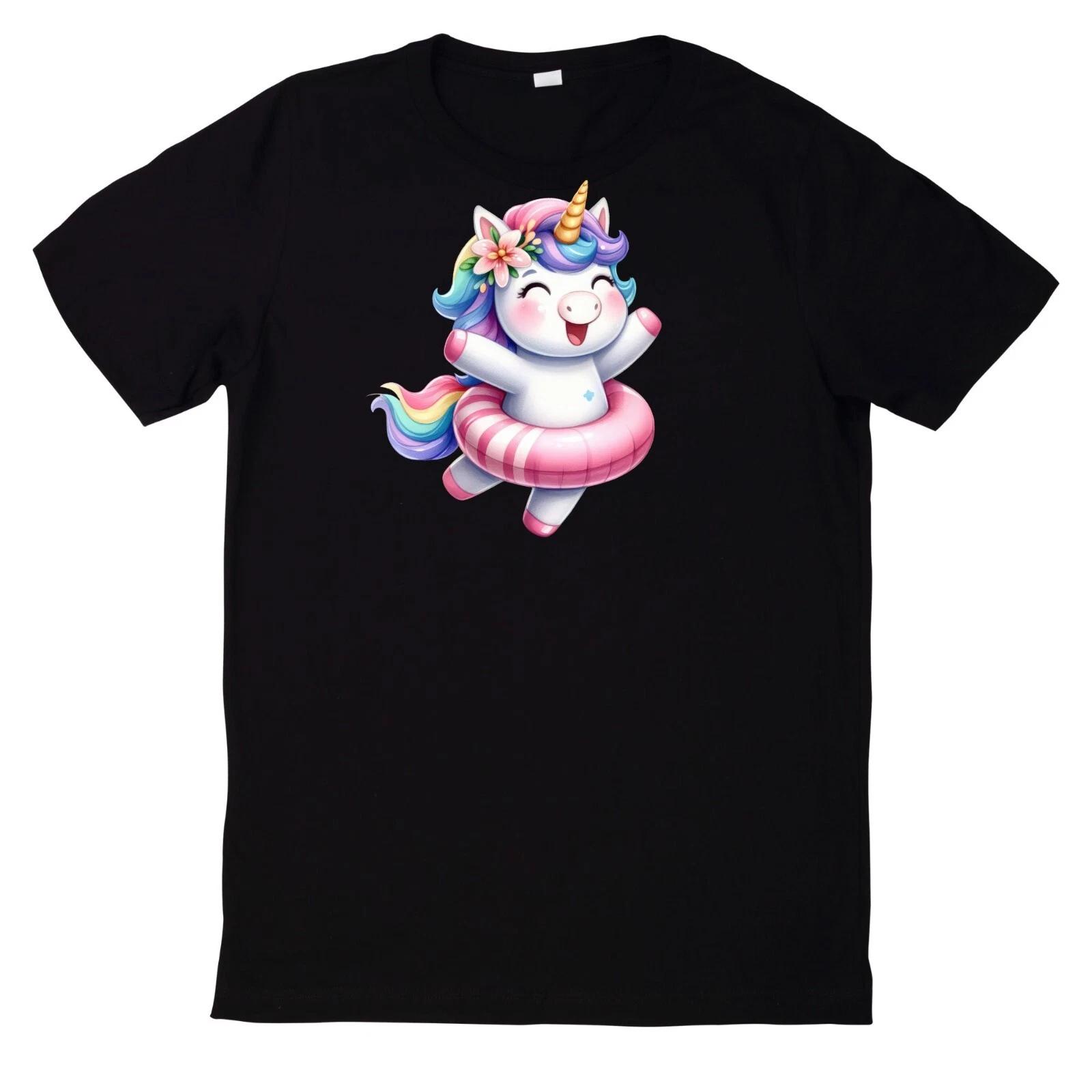 T-Shirt Lustiges Einhorn Poolparty M