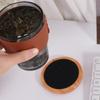 Drink Absorbent Wood Coasters Heat Resistant Wooden Drink Placemats Felt Wooden Tea Mat  Office