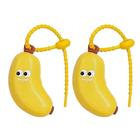 Travel Toothbrush Protector Banana Toothbrush Head Cover with Toothpaste Case Reusable Toothbrush Holder for Electric Manual Toothbrush Camping