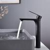 Rubinetto per lavabo da bagno, miscelatore per lavabo, rubinetto in ottone massiccio, rubinetto per acqua, cascata, oro spazzolato, nero opaco, cromato, miscelatore per lavabo
