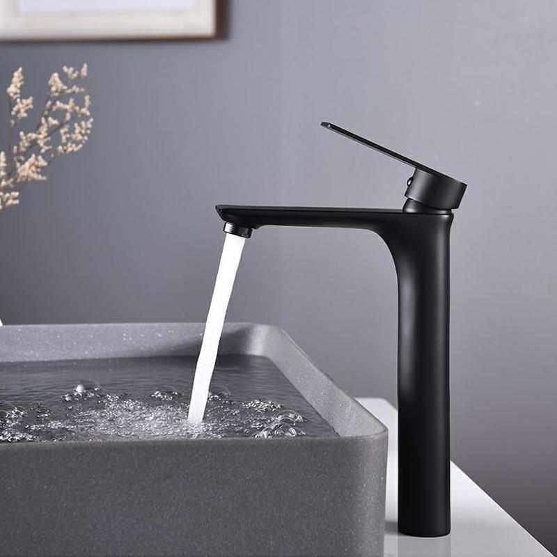 Bathroom Basin Faucet Sink Mixer Tap Solid Brass Tap Water Faucet Waterfall Brushed Gold Matte Black Chrome Basin Mixer Faucet