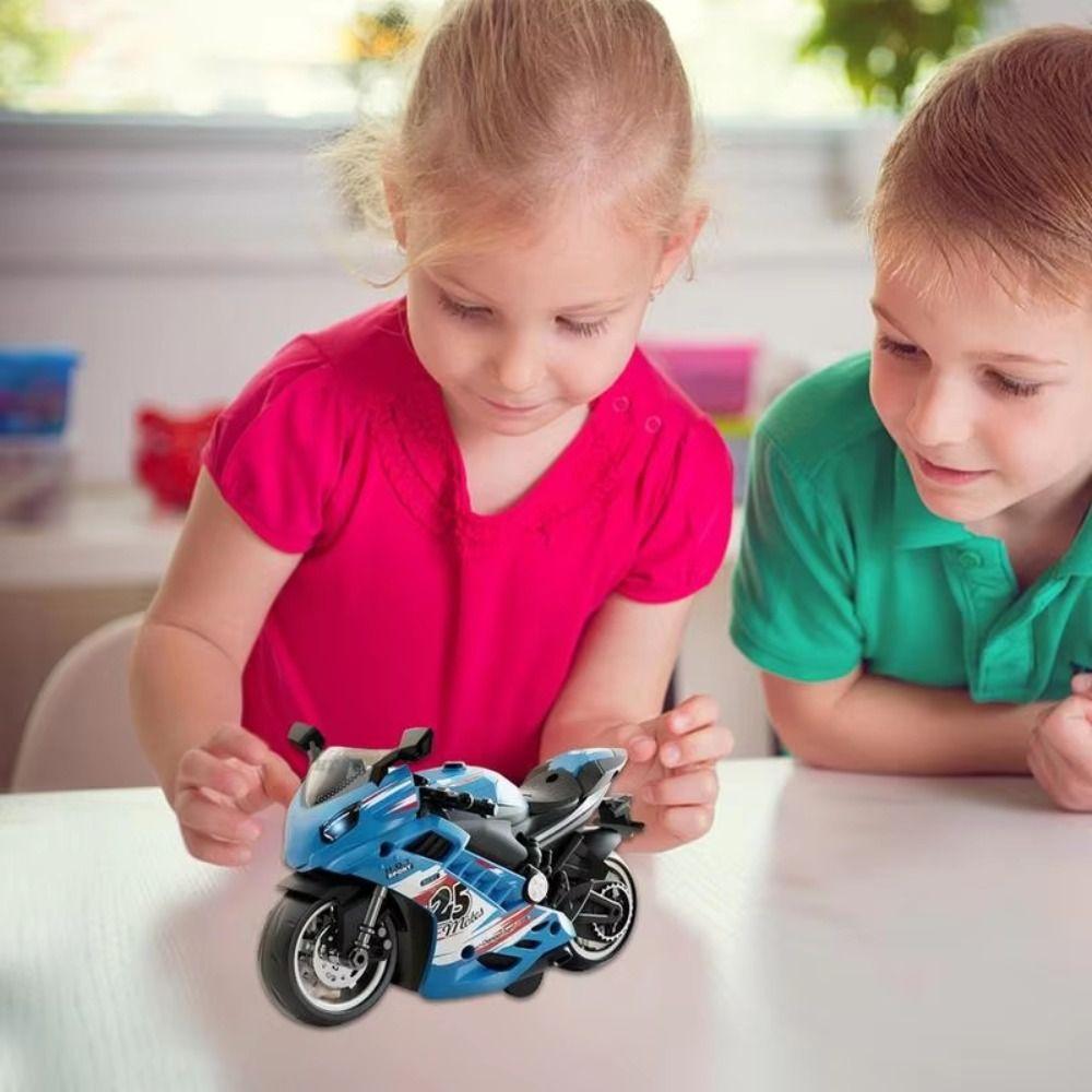 Lights Motorcycle Racing Toy Racing Car Model Mini Motorcycles Music Toy  Children