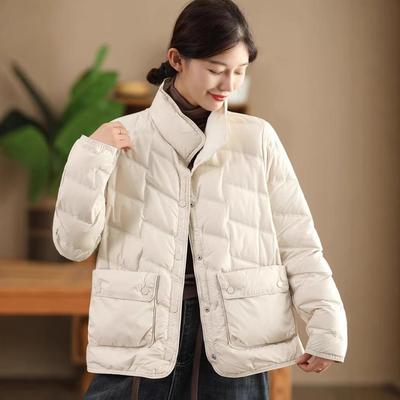 Women's Lightweight Slim Double-Sided Down Jacket - New 2025 Autumn/Winter Fashion, Warm Korean Style Outerwear.