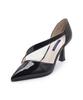 Saera Glossy Diagonal Cutout Pumps K56P010 (A Type)