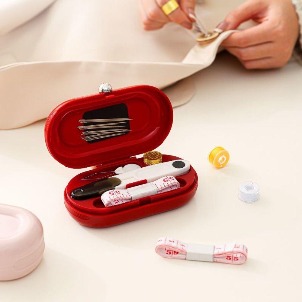 Portable Magnetic Needle and Thread Box DIY Hand Sewing Tool Kit for Dormitories