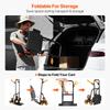SucceBuy 440 lbs Folding Hand Truck Dolly with 6 Wheels & 2 Elastic Ropes Stair Climbing Cart for Shopping Moving Warehouse