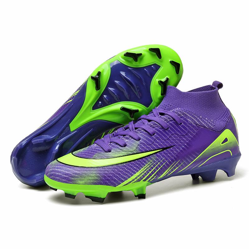 

World Cup children s football shoes men s high-top students long nails broken nails competition sports shoes 35