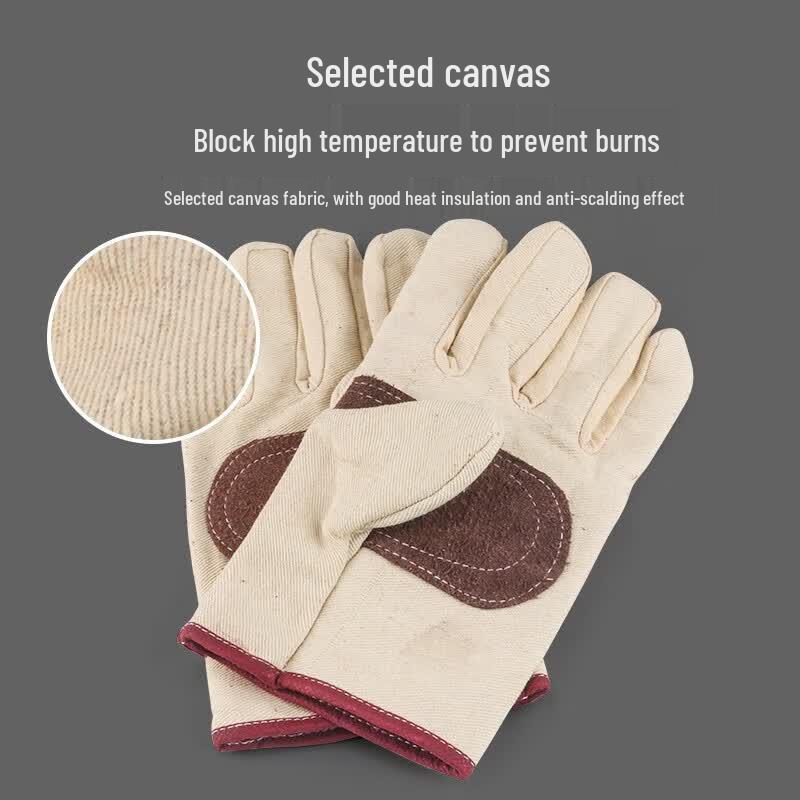 Thickened Palm Canvas Work Gloves