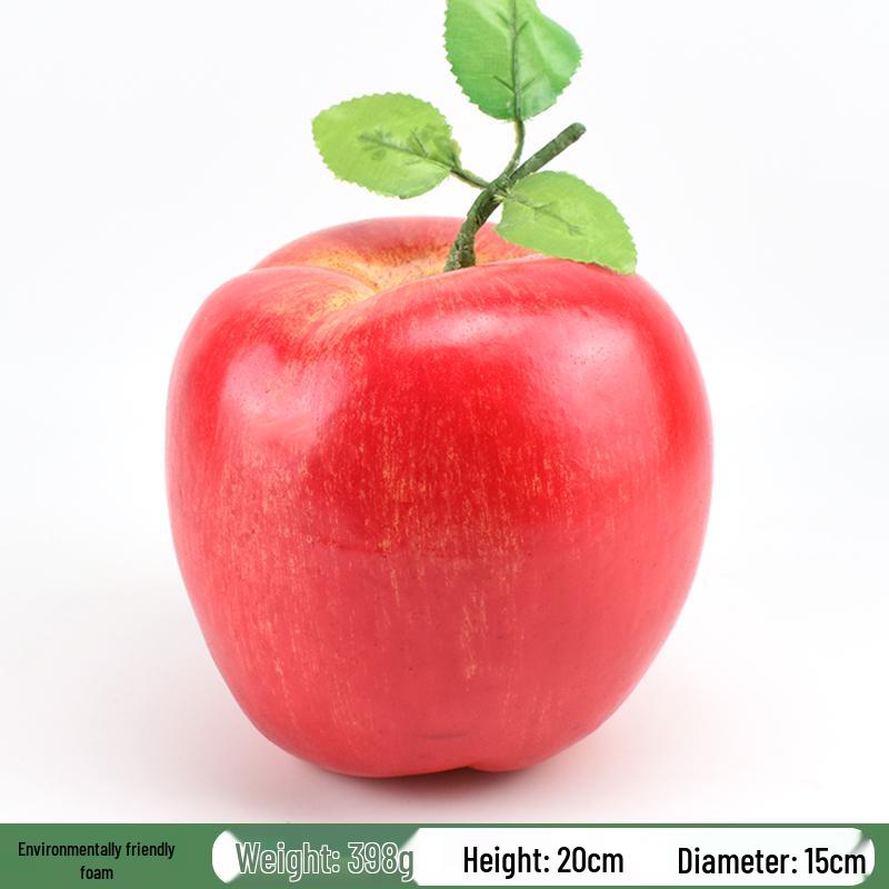 Red Delicious Artificial Apple Ornament for Decorations