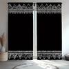 2 Pieces of Bohemian-style Geometric Design Printed Curtains   Pole Bag Curtains   Home Decoration   Room Decoration