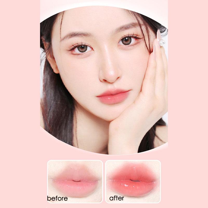 1 Pcs Portable Crystal Jelly Lip Oil Cute Moisturizing&Desalinating Lip Line Lipstick Big Brush Shining Liquid Lipstick ZH