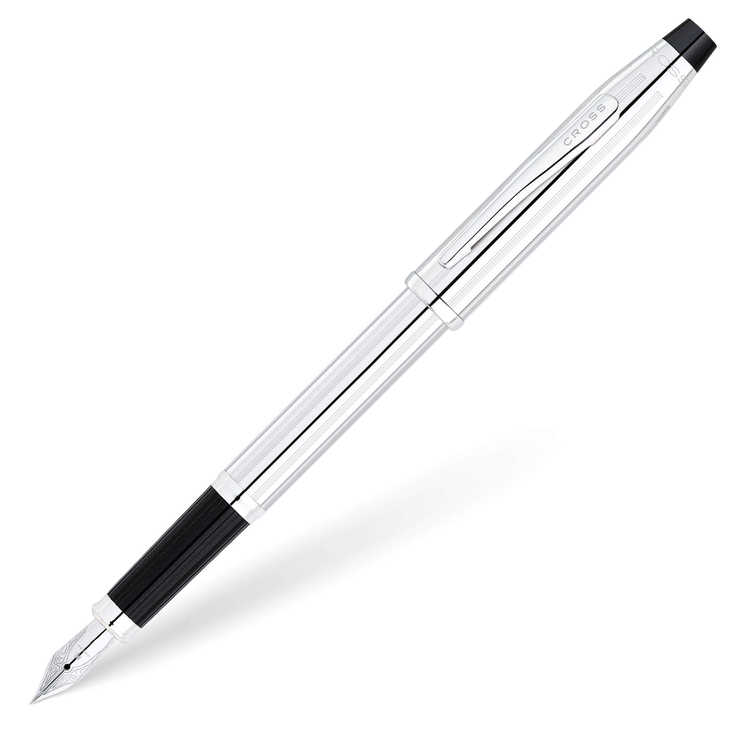 Cross Century II Fountain Fine Nib Genuine Imported Product 3509-F Pen, (F), Chrome,