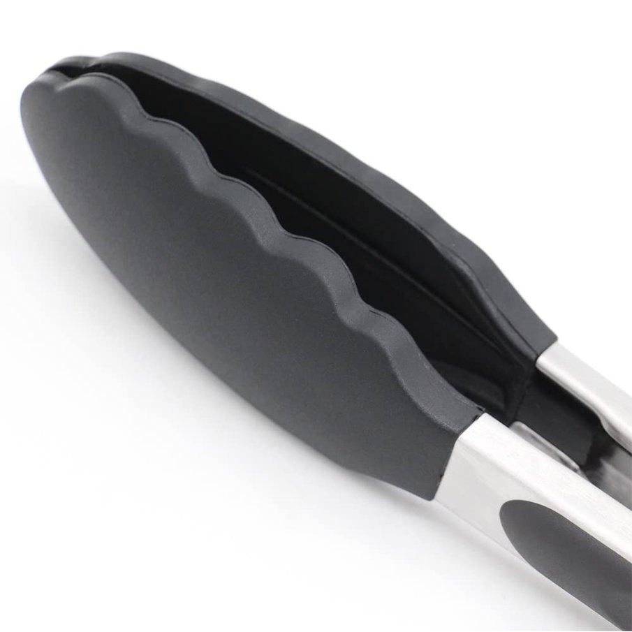 1pc Lebensmittelqualität Silikon Pasta Zange rutschfeste Edelstahl LebensmittBPA 1pc Lebensmittelqualität Silikon Pasta Zange rutschfeste Edelstahl LebensmittBPA
