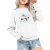 Kids' Fashion Loose-Fit Casual Long-Sleeve Christmas Print Oversized Crewneck Sweatshirt