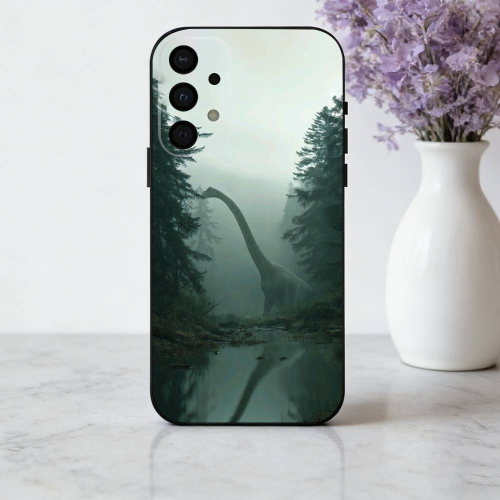 Cool D-Dinosaur Art  Phone Case For Samsung Galaxy A73,A72,A71,A70,A53,A52,A51,Soft Silicone Black Cover