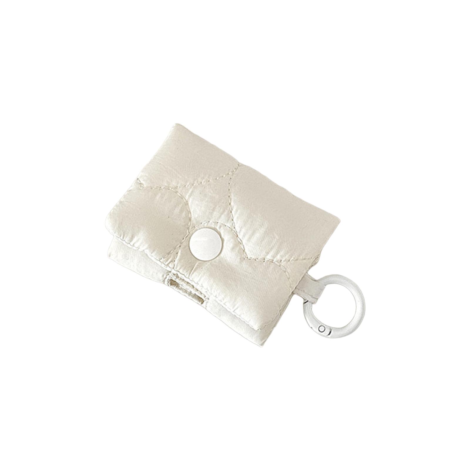 

Durable Polyester Bluetooth Headphone Storage Case Compact Travel Organizer For Airpods 4 And Wireless Headsets білий