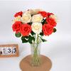 5pcs New 6 Colors Simulated Rose DIY Party Decoration Festival Supplies Vintage Silk Rose Wedding Fake Flowers Home Decor