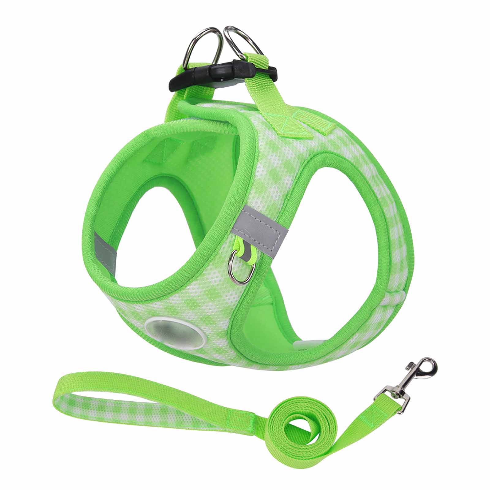 

and Leash Set, Printed Chest and Back Design, Breathable Soft Pet Vest for Walking and Outdoor Use XS