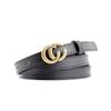 Vintage Double C Belt 1.8/2 8/3.3/3.8 Casual Decoration Ladies Boys Couple Jeans Belt