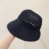 Hollow Sun Hat Summer Travel Breathable Women'S Leisure Big Brim Face Cover Sunscreen Hat Can Be Tied Empty Top Cap