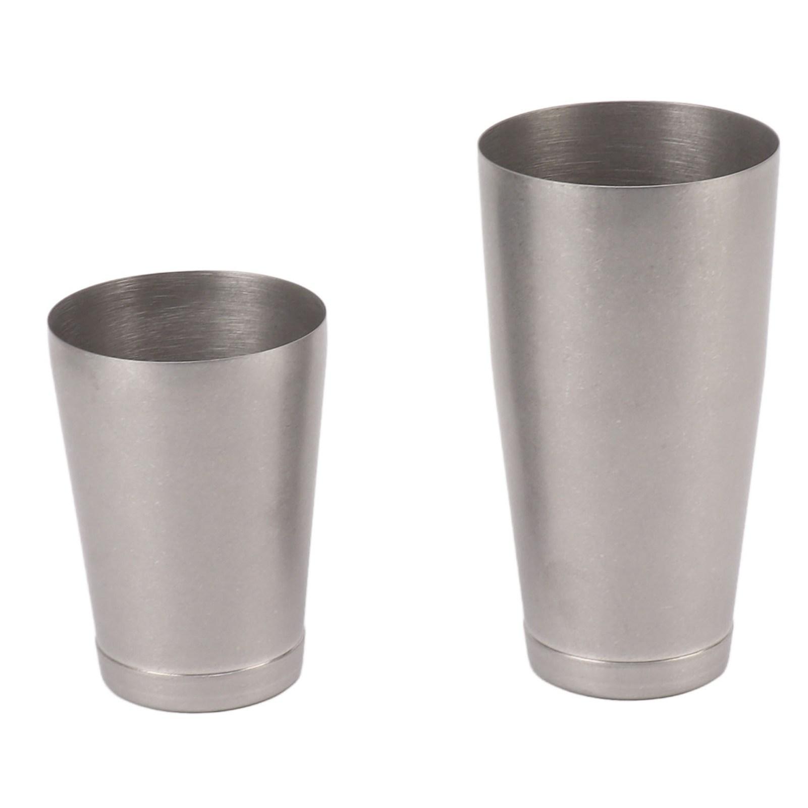 304 Stainless Steel Cocktail Shaker 2 Section Bartending Mixer Bar Wine Cup Shaker Type 2