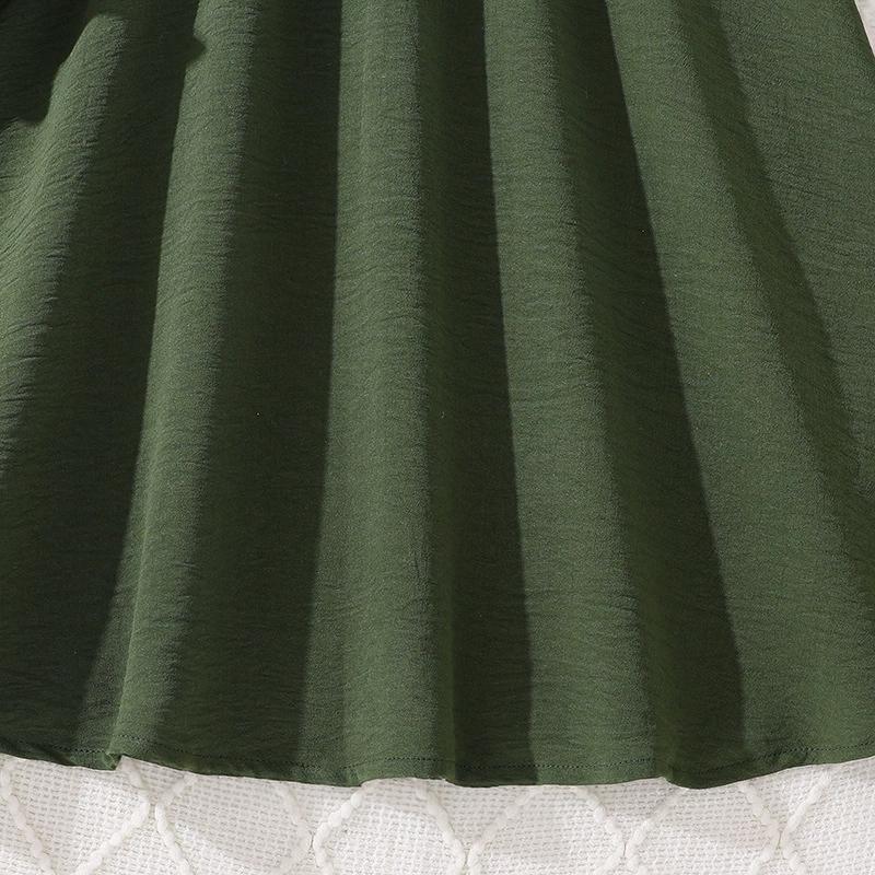 Girl Long Sleeves Dress Children Kid Casual Princess Dresses Clothes