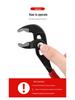 Green Forest Adjustable Universal Water Pump Pliers - Multi-functional, Large Mouth