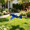 Metal Airplane Weathervane, Outdoor Garden Wind Spinner, Rotating Aircraft Yard Art Stake, 3D Kinetic Wind Sculpture for Patio, Lawn, Porch
